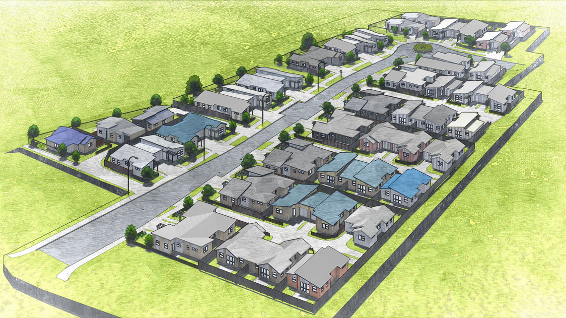 GREAT SOUTH RD DEVELOPMENT: <br />Totara Meadows 104-Home Subdivision